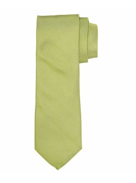 Limonkowy jedwabny krawat Profuomo