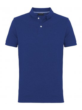 Męska niebieska koszulka polo Profuomo