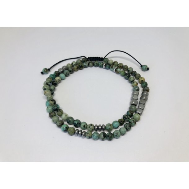 Bransoletka African Turquoise Double
