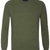 Zielony sweter / pulower o-neck z bawełny PIMA 