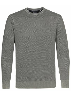 Szary sweter męski z 100% bawełny