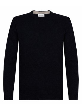 Czarny wełniany sweter męski Profuomo
