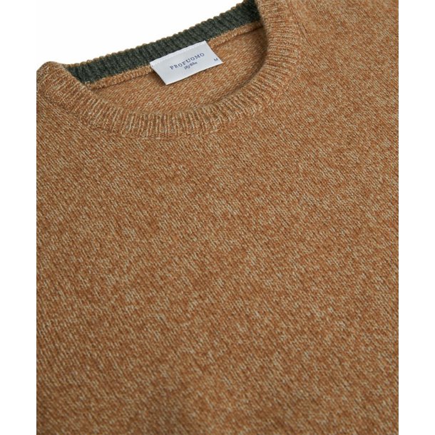Wełniany sweter męski brązowy