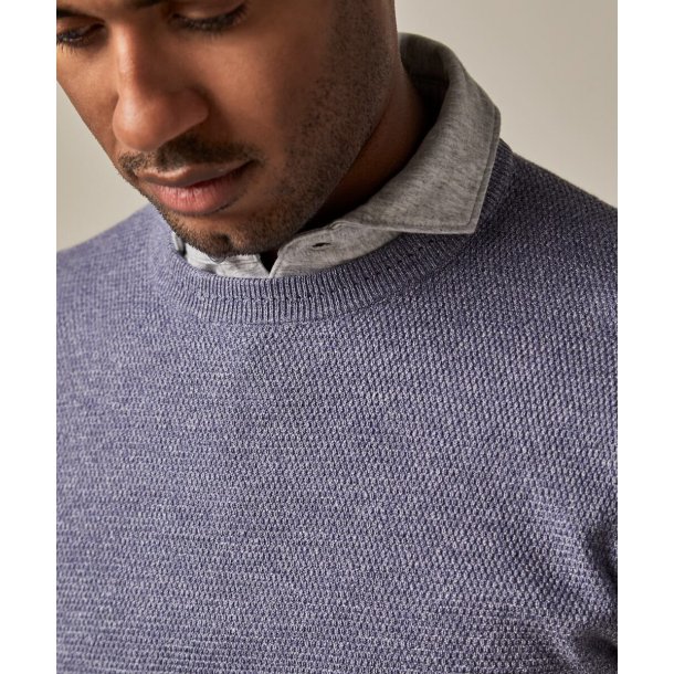 niebieski bawełniany sweter męski