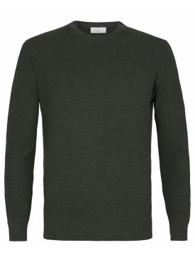 Sweter męski 100% bawełna zielony melanż