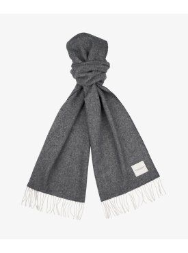 Szary ciepły szal z jagnięcej wełny Profuomo 