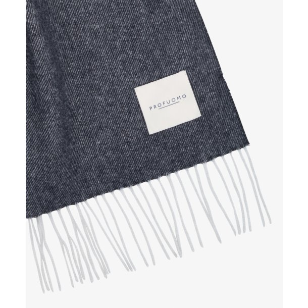 navy granatowy szal profuoma 100 wełna jagnięca 2