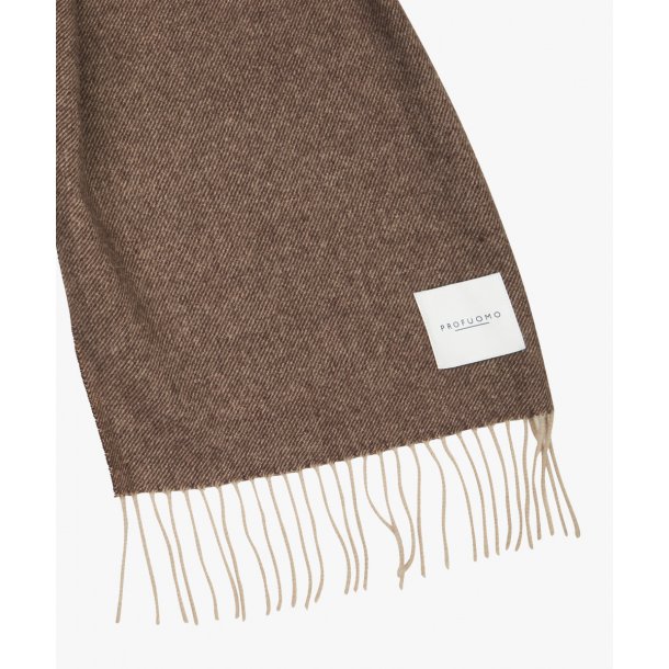 brązowy szal profuoma 100 wełna jagnięca 2