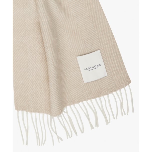 beżowy szal profuoma 100 wełna jagnięca 2