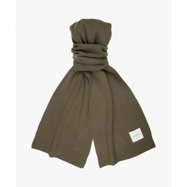 Profuomo szal męski ciemno zielony jesienno-zimowy