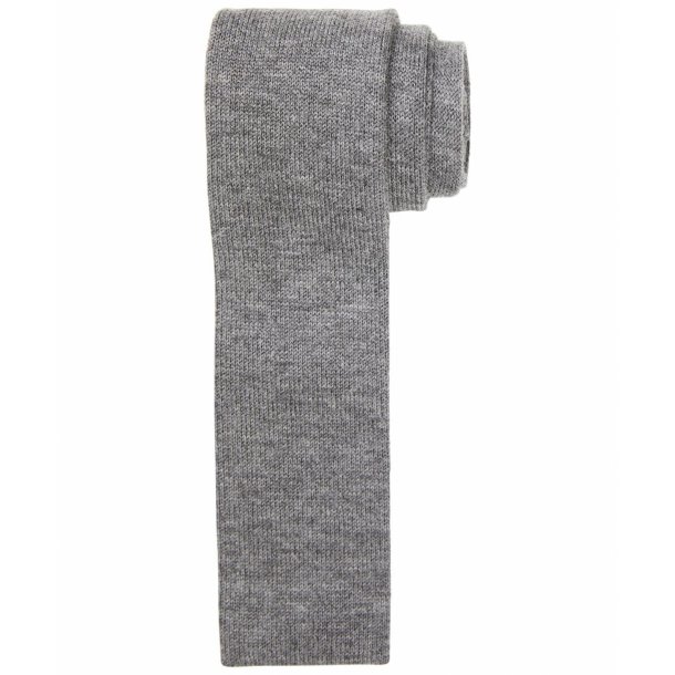  Szary wełniany krawat knit z dodatkiem kaszmiru – Profuomo Originale