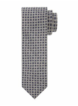 Szary krawat z printem