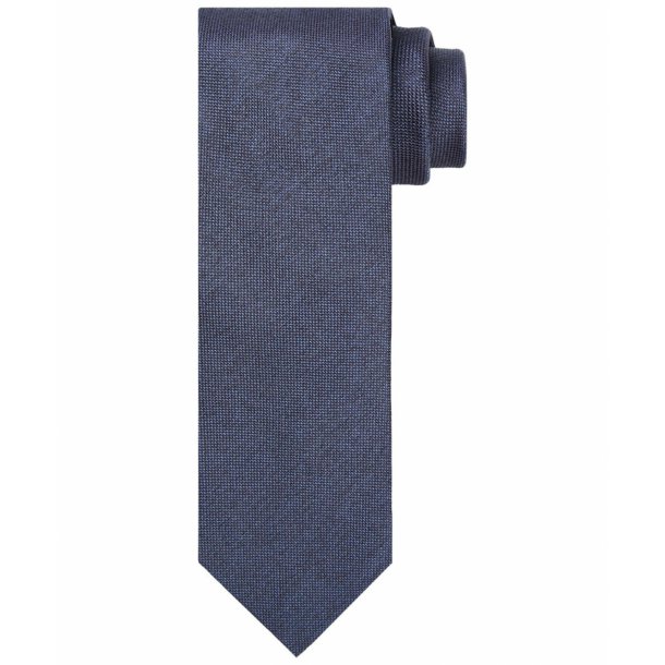 Granatowy gładki krawat