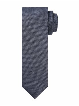 Gładki krawat jedwabny w odcieniu niebieskim – Profuomo