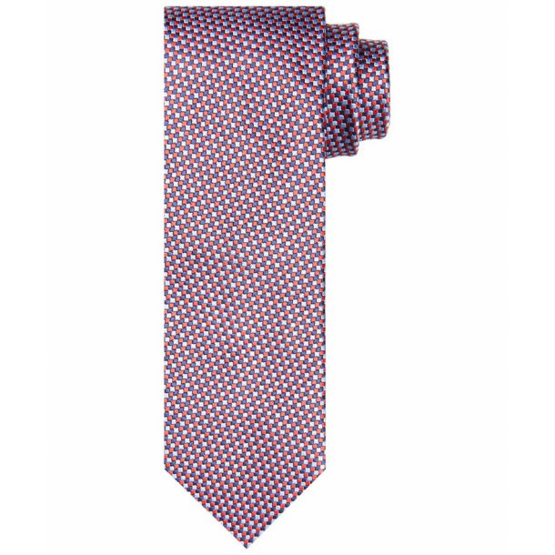 Jedwabny krawat w wielobarwny kropkowany wzór – Profuomo