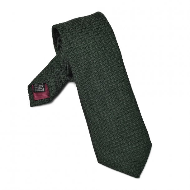 Elegancki zielony krawat VAN THORN z grenadyny garza grossa