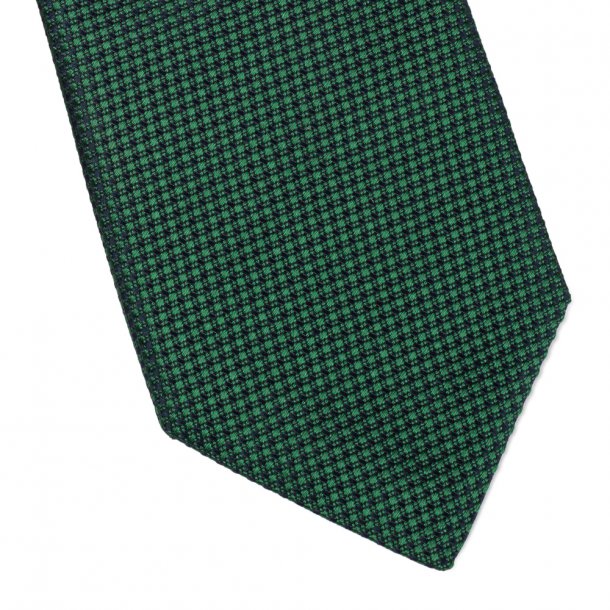 męski krawat jedwabny butelkowa zieleń