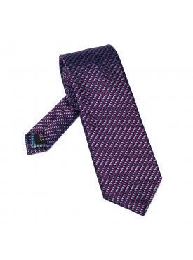 Jedwabny krawat ze wzorem extra long Hemley