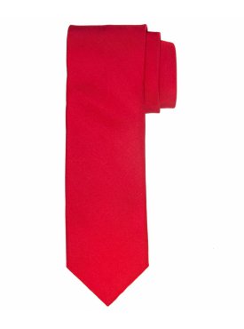 Czerwony jedwabny krawat Profuomo
