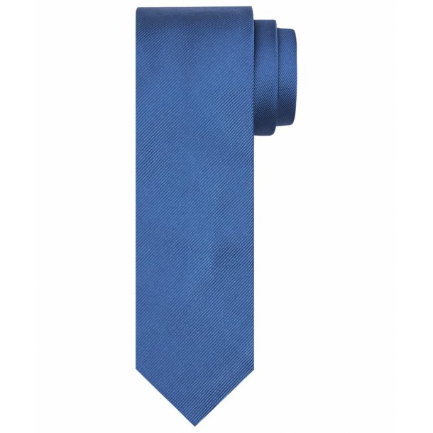 Niebieski krawat jedwabny o skośnym splocie Profuomo