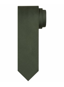 Profuomo zielony jedwabny krawat 