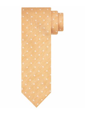Pomarańczowy krawat ze wzorem Profuomo