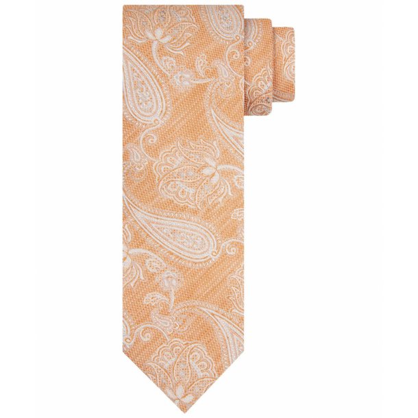 pomarańczowy krawat we wzór paisley