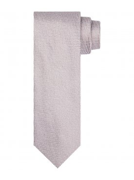 Elegancki beżowy krawat jedwabny z wyraźną strukturą