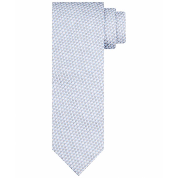 granatowy krawat w pasy