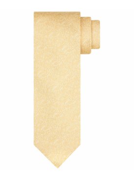 Żółty jedwabny krawat Profuomo
