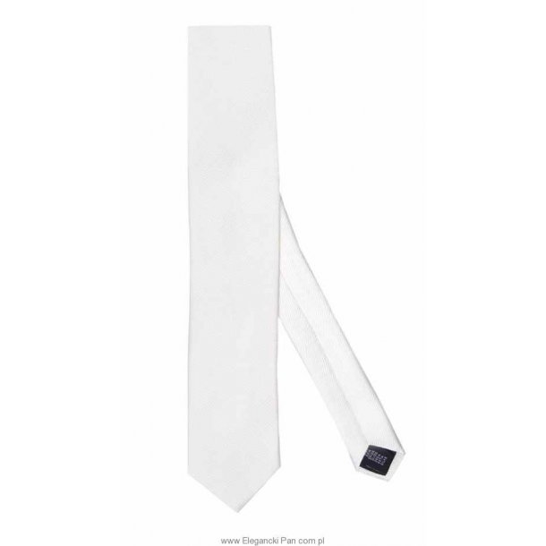 Krawat jedwabny śmietankowy / ecru, wąski 6,5cm Michaelis
