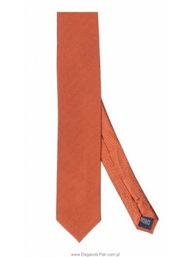Miedziany krawat jedwabny, wąski 6,5cm