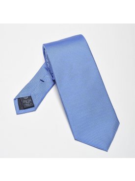 Elegancki jasnoniebieski krawat jedwabny