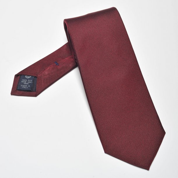 Jedwabny krawat w kolorze bordowym