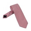 Elegancki krawat jedwabny Van Thorn w pepitkę w kolorze jasno różowym