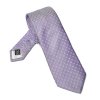 Elegancki fioletowy krawat Van Thorn w różowe kropki
