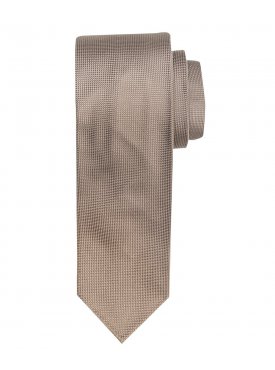 Jedwabny kamelowy krawat Profuomo Imperial Oxford 7 fold