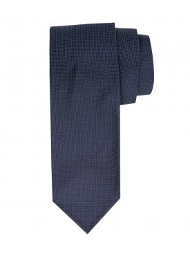 Jedwabny granatowy krawat Profuomo Imperial Oxford 7 fold