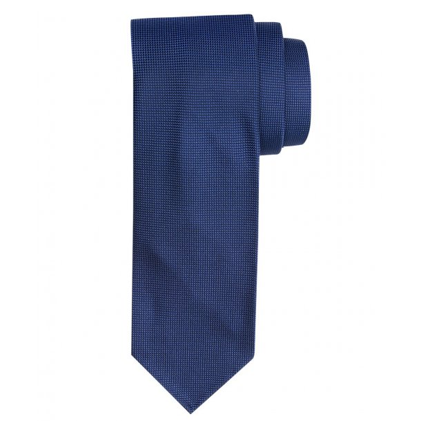 Jedwabny ciemnoniebieski krawat Profuomo Imperial Oxford 7 fold