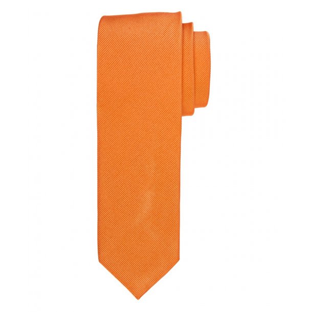 Pomarańczowy krawat jedwabny 8 cm