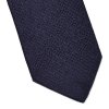 Elegancki ciemnogranatowy krawat Bigi nieregularny oxford 2