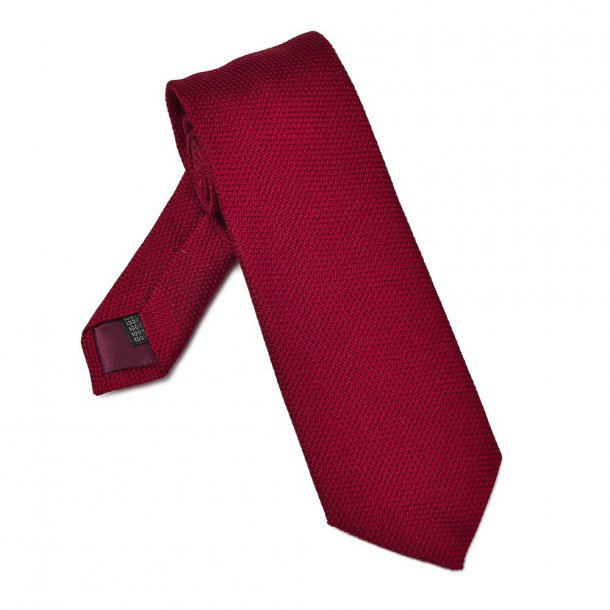 Elegancki czerwony krawat VAN THORN z grenadyny
