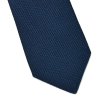 Elegancki granatowy krawat VAN THORN z grenadyny DŁUGI 1
