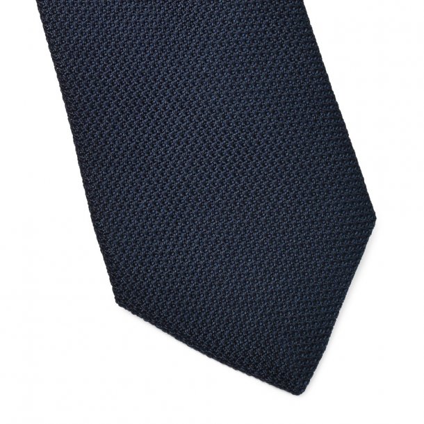 Elegancki ciemnogranatowy krawat VAN THORN z grenadyny DŁUGI 2