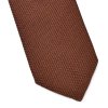 Elegancki brązowy krawat VAN THORN z grenadyny2