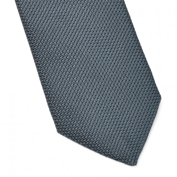 Elegancki szaro-niebieski krawat VAN THORN z grenadyny2