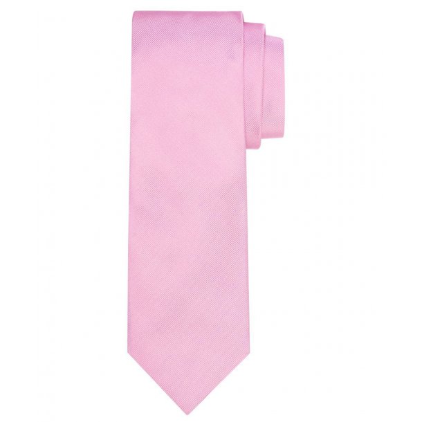 Elegancki różowy krawat jedwabny