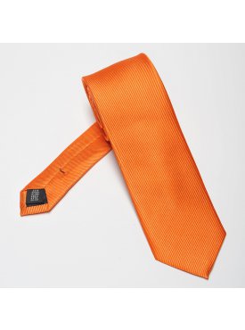 Pomarańczowy krawat jedwabny 6,5cm