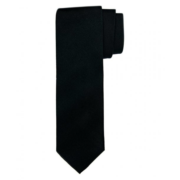 czarny krawat jedwabny