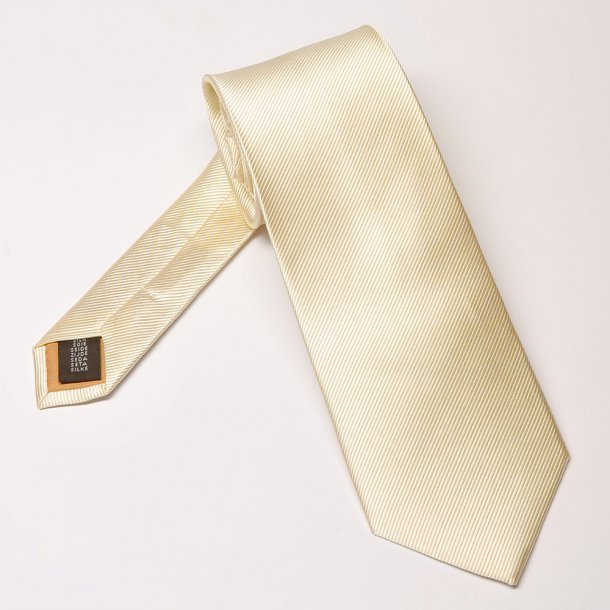 Krawat ślubny jedwabny w kolorze śmietankowym Profuomo